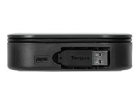 Targus USB-C Universal Dual HD Docking Station with 80W PD Pass-Thru - Dockningsstation - USB-C 3.2 Gen 2 - 2 x HDMI - 1GbE - TAA-kompatibel DOCK116GLZ