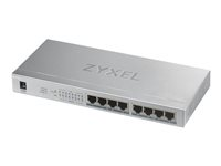 Zyxel GS1008HP - Switch - 8 x 10/100/1000 (PoE+) - väggmonterbar, skrivbordsmodell - PoE+ (60 W) GS1008HP-EU0101F