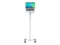 Compulocks Universal Invisible Mount Medical Rolling Cart Extended - Ställ - för bärbar dator/surfplatta - vit - golvstående MCRSTDEXWSMP01W