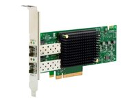 Emulex LightPulse LPe31002-M6-F - Värdbussadapter - PCIe 2.0 x8 låg profil - 16Gb Fibre Channel x 2 - för PRIMERGY CX2560 M5, RX2520 M5, RX2530 M5, RX2530 M6, RX2540 M5, RX2540 M6, TX2550 M5 S26361-F5596-L502