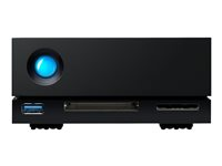 LaCie 1big Dock STHS16000800 - Hårddiskarray - 16 TB - 1 fack (SATA-600) - HDD 16 TB x 1 - Thunderbolt 3, USB 3.1 (extern) - med 5 års återställningsserviceplan för att rädda data STHS16000800