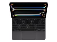 Apple Magic Keyboard - Tangentbord och foliefodral - med pekdyna - bakgrundsbelyst - Apple Smart connector - QWERTY - amerikansk - svart MWR53LB/A