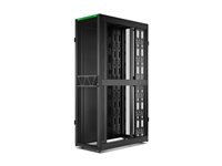 APC NetShelter SX Gen 2 - Rack skåp - 2124 H x 600 B x 1200 D mm, med sidor - golvstående - svart - 45U - 19" - TAA-kompatibel - för P/N: SC500RM1U, SRT10KXLTUS, SRT2200RMXLAUS, SRT3000RMXLT-NC, SRTL2K2RM1UWC, SRTL3KRM1UIC AR3305B2