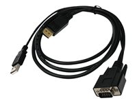 Lantronix - Tangentbords-/video-/muskabel - USB, HD-15 (VGA) (hane) - 1.5 m - tumskruvar ACC-500-199-R
