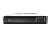 APC Smart-UPS SMT3000RMI2UC - UPS (kan monteras i rack) - AC 220/230/240 V - 2700 Watt - 3000 VA - RS-232, USB - utgångskontakter: 9 - 2U - svart - med APC SmartConnect - för P/N: AR3003, AR3003SP, AR3006, AR3006SP, AR3103, AR3103SP, AR3106, AR3106SP, AR9300SP SMT3000RMI2UC