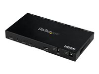 StarTech.com 2-ports HDMI-splitter (1x2) - 4K 60Hz UHD HDMI 2.0 Audio/Video-splitter med skalning och audioextraherare (3,5mm/SPDIF) - Dubbel HDMI-splitter (1-In 2-ut) - EDID-kopiering - TV/Projektor - Video/audiosplitter - 2 x HDMI - skrivbordsmodell ST122HD20S