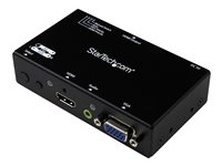 Startech 2x1 HDMI + VGA till HDMI-konverteringsswitch med automatisk och prioriterad växling - 1080p - Video-/ljudomkopplare - skrivbordsmodell - för P/N: SVA5N3NEUA VS221VGA2HD