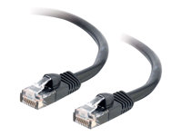 C2G Cat5e Booted Unshielded (UTP) Network Patch Cable - Patch-kabel - RJ-45 (hane) till RJ-45 (hane) - 15 m - UTP - CAT 5e - formpressad, hakfri, tvinnad - svart 83188