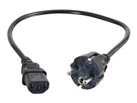 C2G Universal Power Cord - Strömkabel - power CEE 7/7 (hane) till power IEC 60320 C13 - 10 m - formpressad - svart 88547