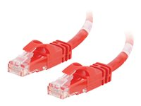 C2G Cat6 Booted Unshielded (UTP) Crossover Patch Cable - Övergångskabel - RJ-45 (hane) till RJ-45 (hane) - 1 m - UTP - CAT 6 - formpressad, hakfri, tvinnad - röd 83557