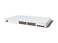 Cisco Catalyst 1300X-24P-4X - Switch - L3 - Administrerad - 4 x 10 Gigabit SFP28 + 24 x 10/100/1000 (PoE+) - rackmonterbar (385 W) C1300X-24P-4X