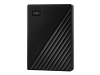 WD My Passport WDBPKJ0040BBK - Hårddisk - krypterat - 4 TB - extern (portabel) - USB 3.2 Gen 1 - 256 bitars AES - svart WDBPKJ0040BBK-WESN