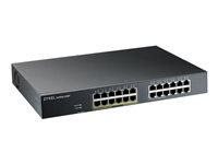 Zyxel GS1915 Series GS1915-24EP - Switch - NebulaFLEX-kompatibel - smart - 24 x 10/100/1000 (12 PoE) - skrivbordsmodell, väggmonterbar - PoE (130 W) GS1915-24EP-EU0101F