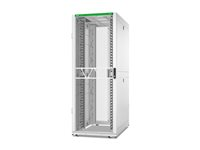 APC NetShelter SX - Rack skåp - 1991 H x 750 B x 1200 D mm, med sidor - golvstående - vit - 42U - 19" - TAA-kompatibel AR3340W2