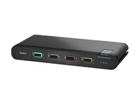 Belkin Universal Secure Single-Head - 2:a generationen - omkopplare för tangentbord/video/mus/ljud - 4 x KVM/ljud - 1 lokal användare - skrivbordsmodell F1DN104KVM-UNN4
