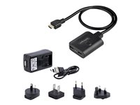 StarTech.com 2-Port HDMI Splitter, 4K 60Hz HDMI 2.0 Video, 4K HDMI Splitter 1 In 2 Out, 1x2 HDMI Display/Output Splitter, HDR/HDCP - 20in (50cm) Built-in HDMI Cable, Powered via USB or Included Power Supply (HDMI-SPLITTER-4K60UP) - Video/audiosplitter - skrivbordsmodell HDMI-SPLITTER-4K60UP