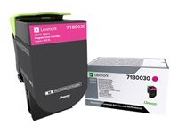 Lexmark X317 - Magenta - original - tonerkassett LCCP, LRP - för Lexmark CS317dn, CX317dn 71B0030