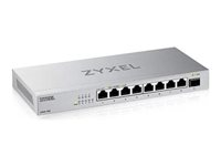 Zyxel XMG-100 Series XMG-108 - Switch - ohanterad - ohanterad - 8 x 100/1000/2.5G + 1 x Gigabit SFP / 10 Gigabit SFP+ - skrivbordsmodell, väggmonterbar XMG-108-ZZ0101F