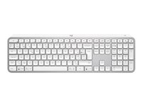 Logitech MX Keys S - Tangentbord - bakgrundsbelyst - trådlös - Bluetooth LE - QWERTY - nordiskt (danska/finska/norska/svenska) - tangentbrytare: Saxnyckel - blekgrå 920-011582