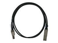 QNAP - Extern SAS-kabel - SAS 6Gbit/s - 36 pin 4x Mini SAS HD (SFF-8644) (hane) till 26 stift 4x Mini SAS (hane) - 50 cm - svart - för P/N: QXP-820S-B3408 CAB-SAS05M-8644-8088