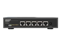 QNAP QSW-3205-5T - Switch - ohanterad - 5 x 100/1000/2.5G/5G/10GBase-T - skrivbordsmodell QSW-3205-5T