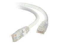 C2G Cat5e Booted Unshielded (UTP) Network Patch Cable - Patch-kabel - RJ-45 (hane) till RJ-45 (hane) - 3 m - UTP - CAT 5e - formpressad, hakfri, tvinnad - vit 83264