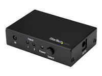 Startech HDMI-switch med 2 portar - 4K 60 Hz - Video-/ljudomkopplare - 2 x HDMI - skrivbordsmodell - för P/N: SVA5H2NEUA VS221HD20