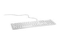 Dell KB216 - Tangentbord - USB - QWERTY - USA, internationellt - vit - för Alienware 13 R2; Inspiron 3459; Latitude 34XX, 35XX; OptiPlex 30XX, 50XX, 70XX, 90XX KB216-WH-ENG-INT