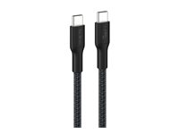 Belkin BoostCharge Pro - USB-kabel - USB-C (hane) till USB-C (hane) - 3 m - USB-strömförsörjning (240W), braided - svart CAB025HQ3MBK