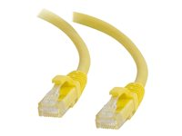 C2G Cat5e Booted Unshielded (UTP) Network Patch Cable - Patch-kabel - RJ-45 (hane) till RJ-45 (hane) - 3 m - UTP - CAT 5e - formpressad, hakfri, tvinnad - gul 83244