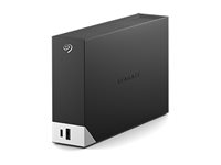 Seagate One Touch with hub STLC18000402 - Hårddisk - 18 TB - extern (desktop) - USB 3.0 - svart - med Seagate Rescue Data Recovery STLC18000402