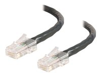 C2G Cat5e Non-Booted Unshielded (UTP) Network Patch Cable - Patch-kabel - RJ-45 (hane) till RJ-45 (hane) - 50 cm - UTP - CAT 5e - tvinnad, enhetsstart - svart 83040