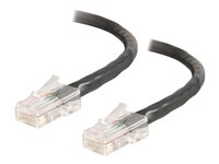 C2G Cat5e Non-Booted Unshielded (UTP) Network Patch Cable - Patch-kabel - RJ-45 (hane) till RJ-45 (hane) - 20 m - UTP - CAT 5e - tvinnad, enhetsstart - svart 83049