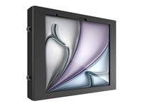 Compulocks iPad Air M2 & M3 13", Apex Secured Enclosure Wall Mount - Black - Hölje - för surfplatta - glasfäste, utrymme - låsbar - höggradig aluminium - svart - skärmstorlek: 13" - monteringsgränssnitt: 100 x 100 mm - väggmonterbar - för Apple 13-inch iPad Air (M2) 13APXB