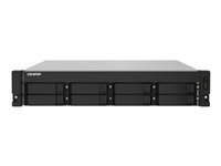 QNAP TS-832PXU-RP - NAS-server - 8 fack - 64 TB - kan monteras i rack - SATA 6Gb/s - HDD 8 TB x 8 - RAID RAID 0, 1, 5, 6, 10, 50, JBOD, 60 - RAM 4 GB - 2.5 Gigabit Ethernet / 10 Gigabit Ethernet - iSCSI support - 2U TS-832PXU-RP-4G+8XST8000VN004