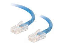 C2G Cat5e Non-Booted Unshielded (UTP) Network Crossover Patch Cable - Övergångskabel - RJ-45 (hane) till RJ-45 (hane) - 3 m - UTP - CAT 5e - tvinnad, enhetsstart - blå 83301