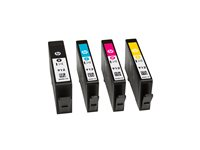 HP 912 - 4-pack - svart, gul, cyan, magenta - original - bläckpatron - för Officejet 80XX; Officejet Pro 80XX 6ZC74AE
