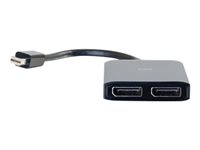 C2G Mini DisplayPort 1.2 to Dual DisplayPort MST Hub - Video/audiosplitter - 2 x DisplayPort - skrivbordsmodell 84290