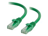 C2G Cat5e Booted Unshielded (UTP) Network Patch Cable - Patch-kabel - RJ-45 (hane) till RJ-45 (hane) - 3 m - UTP - CAT 5e - formpressad, hakfri, tvinnad - grön 83204