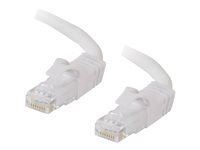 C2G Cat6 Booted Unshielded (UTP) Network Patch Cable - Patch-kabel - RJ-45 (hane) till RJ-45 (hane) - 3 m - UTP - CAT 6 - formpressad, hakfri, tvinnad - vit 83489