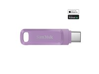SanDisk Ultra Dual Drive Go - USB flash-enhet - 256 GB - USB 3.2 Gen 1 / USB-C - lavendel SDDDC3-256G-G46L
