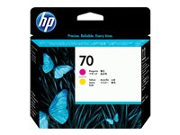 HP 70 - Gul, magenta - skrivhuvud - för DesignJet HD Pro MFP, T120, Z2100, Z3100, Z3100ps, Z3200, Z3200ps, Z5200, Z5400 C9406A