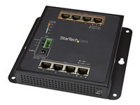 StarTech.com Industrial 8 Port Gigabit PoE Switch, 4 x PoE+ 30W, Power Over Ethernet, Hardened GbE Layer/L2 Managed Switch, Rugged High Power Gigabit Network Switch IP-30/-40C to +75C - Managed Network Switch (IES81GPOEW) - Switch - Administrerad - 4 x 10/100/1000 + 4 x 10/100/1000 (PoE+) - väggmonterbar - PoE+ (120 W) - Likström IES81GPOEW