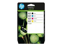 HP 937 - 4-pack - svart, cyan, magenta, gul - original - bläckpatron 6C400NE#301