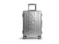 PORT VAL - Väska med hjul för kläder - hård sida - aluminium - grå 100150