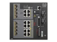 Cisco Industrial Ethernet 4000 Series - Switch - Administrerad - 8 x kombo Gigabit SFP + 4 x 10/100/1000 (PoE+) - DIN-skenmonterbar - PoE+ - DC power - TAA-kompatibel IE-4000-4GC4GP4G-E