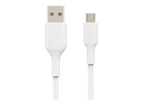 Belkin BoostCharge - USB-kabel - mikro-USB typ B (hane) till USB (hane) - 1 m - vit CAB005BT1MWH