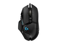 Logitech Gaming Mouse G502 (Hero) - Mus - optisk - 11 knappar - kabelansluten - USB 910-005471