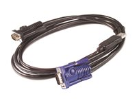 APC - Tangentbords-/video-/muskabel - USB, HD-15 (VGA) till HD-15 (VGA) - 1.83 m - för P/N: AP5201, AP5202, AP5808, AP5816, KVM1116R AP5253