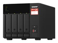 QNAP TS-473A - NAS-server - 4 fack - 16 TB - SATA 6Gb/s - HDD 4 TB x 4 - RAID RAID 0, 1, 5, 6, 10, JBOD - RAM 8 GB - 2.5 Gigabit Ethernet - iSCSI support TS-473A-8G + HDWG440UZSVA